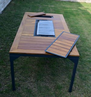 Katlanabilir Mangallı Masa 180 x 100